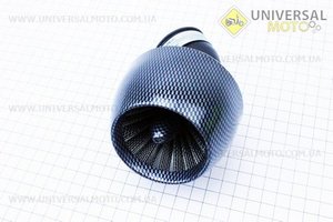 Фильтр воздушный нулевой 42мм 45град. "ТУРБИНА" карбон. Китай (Аксессуары / UM3017-V02)