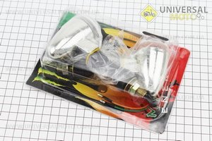 Поворот "КОЛО" малий, хром., прозоре скло, комплект 2шт. monster (Різне / UM3017-V24)