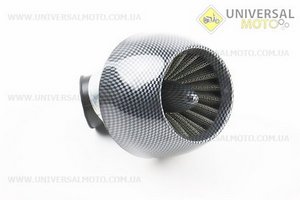 Фільтр повітряний нульовий 28мм 45град. "ТУРБИНА" КАРБОН. Китай (Різне / UM3018-V07)
