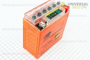 Аккумулятор 5Аh YTX5AL-BS (гелевый, оранж) Active 120/60/130мм с ИНДИКАТОРОМ, 2016