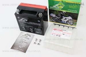 Аккумулятор 12Аh YTX14-BS (кислотный) 150/90/150мм