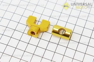 Болт тормозного шланга M10, ЖЕЛТЫЙ