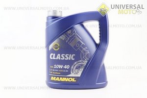 Мастило 4T 10W-40 - напівсинтетичне універсальне "Classiс", 4 літри. MANNOL (Мотохімія / UM3040-V29)