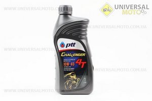 Challenger 10W-40 масло для мотоциклетных двигателей, полусинтетическое, 1л. PTT-Тайланд (Мотохимия / UM3040-V75)