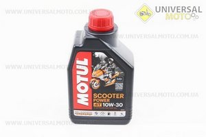 4T-Scooter Power SYNTHESE 100% 10W-30 масло для скутерных двигателей, синтетическое, 1л. MOTUL (Мотохимия / UM3041-V60)