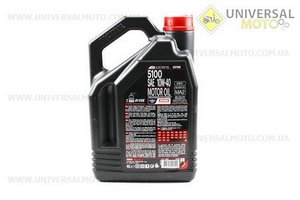 Мастило 4T 10W-40 - напівсинтетичне мотоциклетне "5100 Technosynthese", 4 літри. MOTUL (Мотохімія / UM3043-V16)