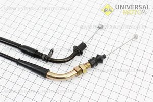 Трос газу 4Т-50см.куб. (кріплення верхнє з шайбою) (трос 209см; кожух 199см). Китай (Троса / UM3050-V05)