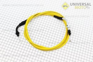 C10 Трос газа 4Т-50см3 (крепление верхнее с резьбой) 190см ЖЕЛТЫЙ. Китай (Трос / UM3050-V13)