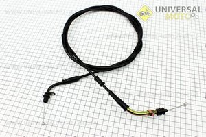 Трос газу 4Т-50см.куб. (кріплення верхнє з шайбою) (трос 213см; кожух 202см). Китай (Троса / UM3050-V29)