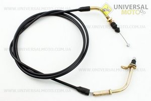 C31 Трос газа 4Т-50сс (крепление верхнее с шайбой "кривой") 185см