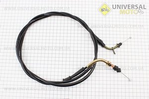 Трос газу 4Т-50см.куб. (кріплення верхнє з шайбою) (трос 213см; кожух 202см). DDL (Троса / UM3050-V51)