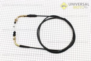 Трос газу 4Т-50сс (кріплення верхнє з різьбленням) (трос 190см; кожух 180см). Китай (Троса / UM3050-V89)