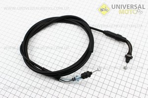 Трос газу 4Т-50сс (кріплення верхнє з різьбленням) (трос 190см; кожух 180см). Китай (Троса / UM3050-V95)