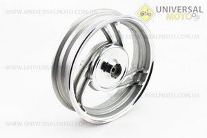 Диск передній литий MT2,15x10 d10мм (диск гальм. 3 болта) "3 променя" сірий. Китай (Диски до скутера / UM3060-V16)