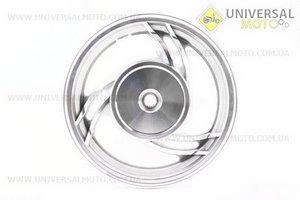 Диск задній литий MT2,15x10 Z19 для 4Т (бараб. гальм., d - 110 мм) "3 променя" чорний / сірий. Китай (Диски до скутера / UM3060-V42)