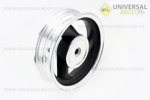 Диск задній литий MT2,50x10 Z19 для 4Т (бараб. гальм., d-110мм) "3 променя" чорний / сірий. Китай (Диски до скутера / UM3060-V59)