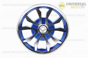 Диск задній литий MT2,15x10 Z19 для 4Т (бараб. гальм., d - 110 мм) "5 променів" сірий / синій. Китай (Диски до скутера / UM3060-V70)