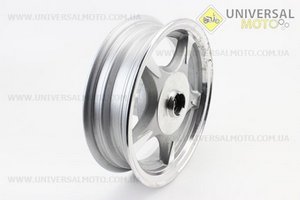 УЦІНКА Диск передній литий MT2,50x10 d12мм (диск гальм. 3 болта) "5 променів" сірий (невеликий наліт). Китай (Диски до скутера / UM3060-V73)