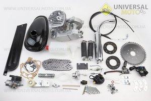 Двигун велосипедний 2Т + комплект для устуновки, СІРИЙ. Китай (Двигуни в зборі / UM3070-V53)