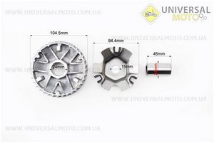 Варіатор передній комплект Honda LEAD100 + втулка. DONGXIN (Запчастини до японського скутера / UM3082-V26)