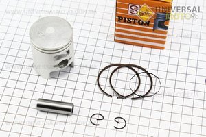 Поршневий комплект (поршень, кільця, палець) Honda DIO65 43мм STD (палець 12мм) жовта коробка. SEE (Запчастини до японського скутера / UM3082-V99)