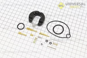 Ремонтний комплект карбюратора Honda Lead90, 14 деталей + поплавок. Китай (Запчастини до японського скутера / UM3084-V88)