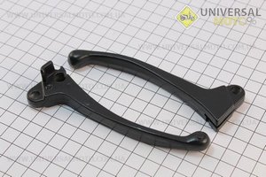 Важелі керма лівий, правий комплект 2шт (барабанні гальма) Honda DIO, чорні. Китай (Запчастини до японського скутера / UM3085-V29)