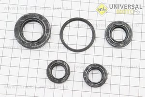 Сальник двигуна комплект 5шт Honda Dio (15,5 * 25,5 * 7-2шт; 24 * 40 * 7; 34 * 39 * 3; 17 * 30 * 7). DDL (Запчастини до японського скутера / UM3085-V49)