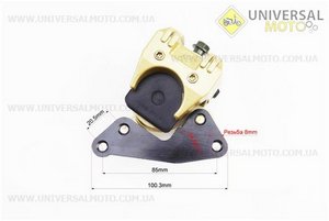 Гальмівний супорт з колодками Honda DIO50, Тип 1. Китай (Запчастини до японського скутера / UM3088-V61)