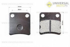 Гальмівні колодки (дискові) Honda DI050 / Tact 50; DAELIM GZ50; SYM- Orbit 50; KYMCO- MXU 400 комплект 2шт. Mototech (Запчастини до японського скутера / UM3088-V79)