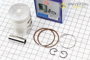 Поршневий комплект (поршень, кільця, палець) Honda DIO50 39мм +0,25 (палець 12мм) синя коробка. SEE (Запчастини до японського скутера / UM3088-V80)