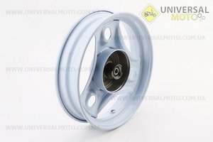 Диск колісний передній Honda DIO бараб. гальма (сталевий), БІЛИЙ. Китай (Запчастини до японського скутера / UM3089-V40)