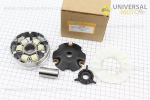 Варіатор передній+втулка+крильчатка комплект. Китай (Запчастини до 4Т скутера / UM3090-V15)