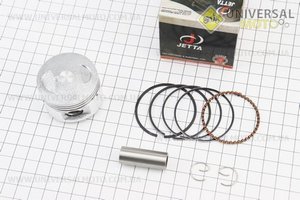 Поршень, кольца, палец комплект 60cc 44мм + 1,00 (палец 13мм). JETAR (Скутер 50-100см3 / UM3091-V34)