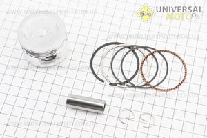 Поршень, кольца, палец комплект 80cc 47мм + 0,25 (палец 13мм). Китай (Скутер 50-100см3 / UM3091-V39)