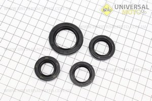 Сальник двигателя комплект 4 штуки (17*30*6, 19.8*30*5, 20*32*7, 27*42*7). HONDA (Скутер 50-100см3 / UM3092-V96)