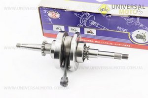 Колінвал у зборі (16зуб. на шестерні), синя коробка. SEE (Запчастини до 4Т скутера / UM3093-V01)