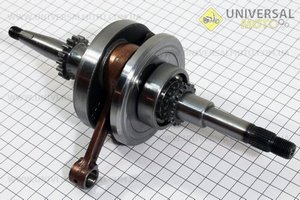 Колінвал у зборі (16зуб. на шестерні). GXmotor (Запчастини до 4Т скутера / UM3093-V23)