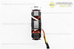 Статор магнето (генератора) (8 котушок роз'єм "мама 2+2") висота 28мм, тип 1. TMMP (Запчастини до 4Т скутера / UM3094-V40)