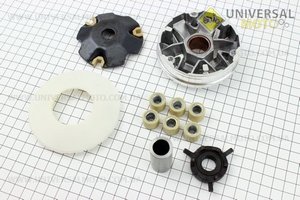 Варіатор передній+втулка+крильчатка комплект. ZHENGHE (Запчастини до 4Т скутера / UM3095-V31)