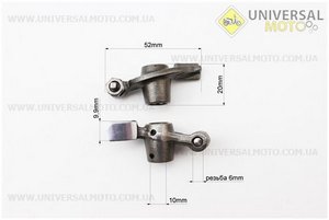 Коромисло (рокер) клапана комплект 2шт. ZHENGHE (Запчастини до 4Т скутера / UM3095-V43)