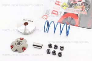 Варіатор передній комплект + пружина торкдрайвера, ТЮНІНГ набір. DLH (Запчастини до 4Т скутера / UM3096-V79)