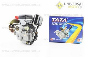 Карбюратор у зборі (пласт. кришка). TATA (Запчастини до 4Т скутера / UM3096-V91)