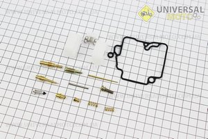 Ремонтный комплект карбюратора 50-80см3, 11 деталей + поплавок. Китай (Скутер 50-100см3 / UM3097-V41)