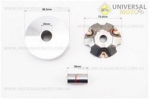 Варіатор передній + втулка комплект. JWBP (Запчастини до 4Т скутера / UM3098-V45)