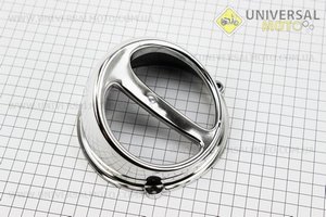 Повітрозабірник для скутера універсальний "ХРОМ". Китай (Запчастини до японського скутера / UM3099-V52)