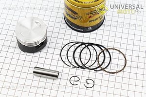 Поршневий комплект (поршень, кільця, палець) 80см.куб. 47мм +0,25 (палець 13мм). TMMP (Запчастини до 4Т скутера / UM3099-V67)