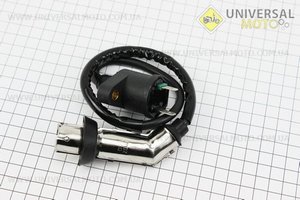 Котушка запалювання зі свічником (метал). Китай (Запчастини до 4Т скутера / UM3099-V75)