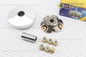 Варіатор передній у зборі з втулкою. TATA (Запчастини до 4Т скутера / UM3100-V34)