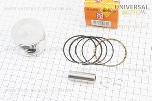 Поршневий комплект (поршень, кільця, палець) 125см.куб. 52,4мм STD (палець 15мм) жовта коробка. SEE (Запчастини до 4Т скутера / UM3102-V01)